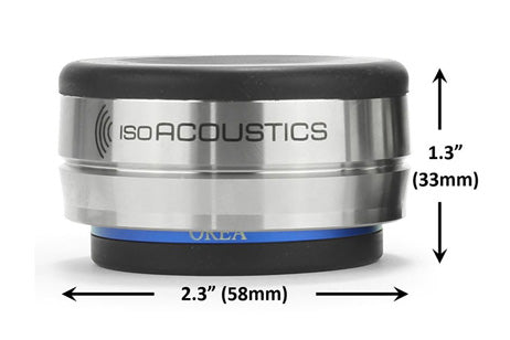 Isoacoustics orea indigo isolatore da 7,2 Kg di carico massimo per singolo pz