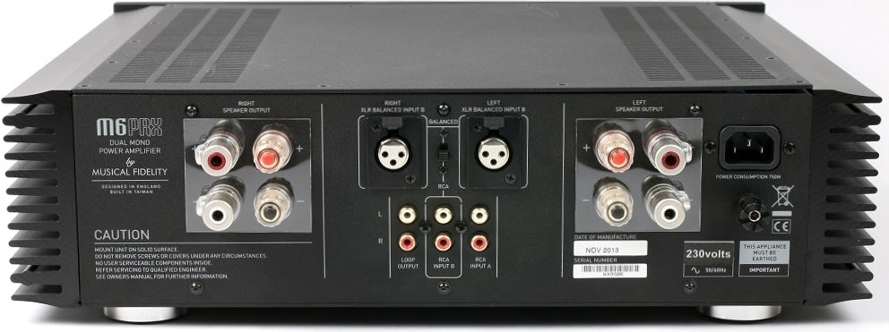 Musical Fidelity M6s PRX nero finale di potenza 2x230 watt rms dual mono