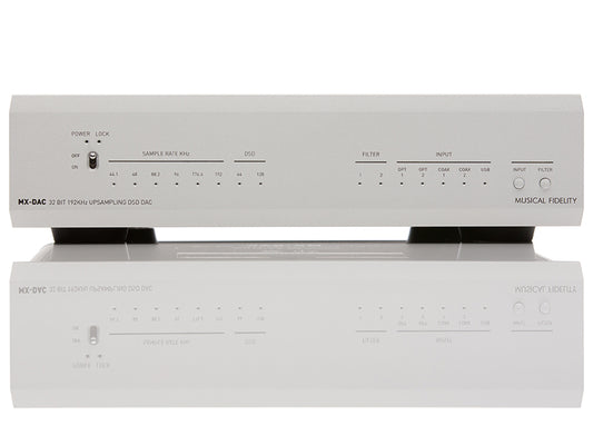 Musical Fidelity MX DAC silver dac 24bit/192KHz. Riproduzione di file DSD