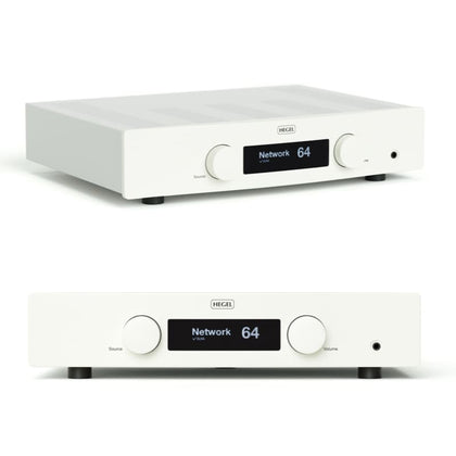 Hegel H120 bianco amplificatore DAC NETWORK perfetto per l'era digitale 2x120 watt