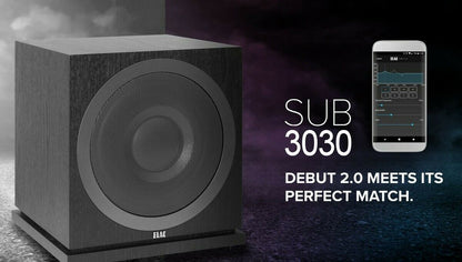 Elac Debut 2.0 SUB 3030 subwoofer amplificato 1000 Watt picco / 500 Watt RMS