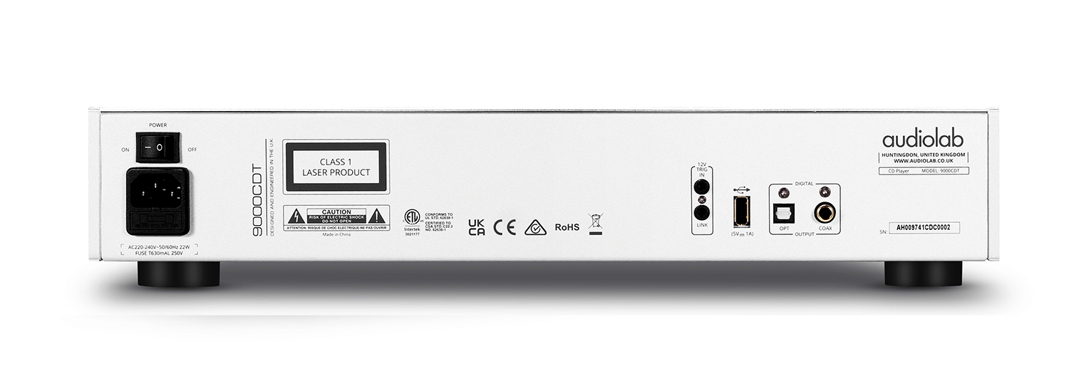 Audiolab 9000CDT silver meccanica cd uscite digitale e ingresso usb