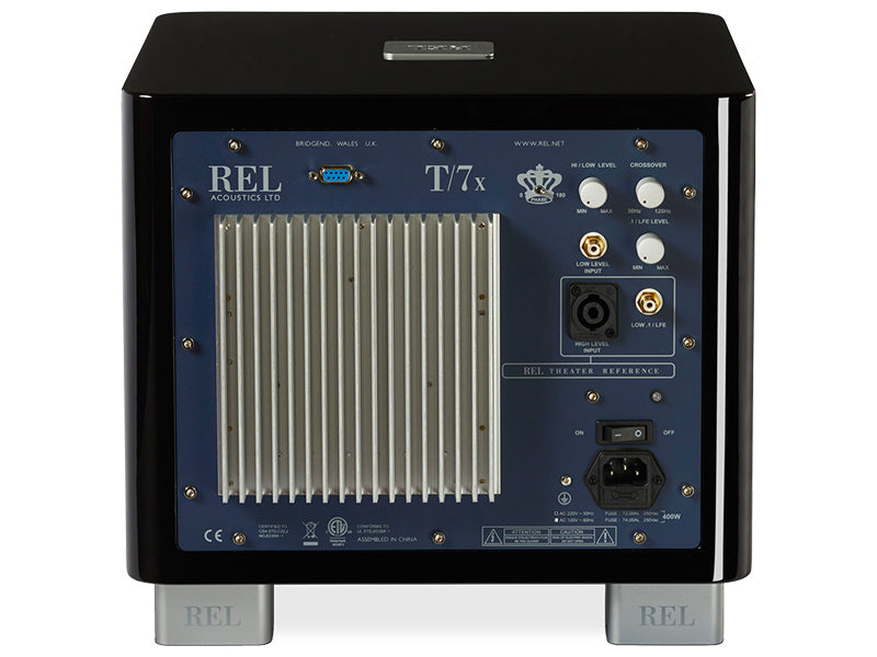 Rel Acoustics T/7x nero Subwoofer amplificato in sospensione pneumatica con radiatore passivo