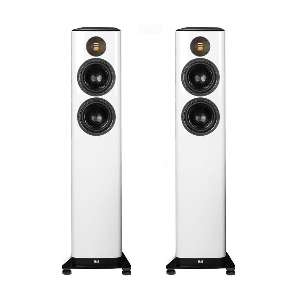 Elac Vela FS 408 bianco laccato diffusori da pavimento tweeter jet 5