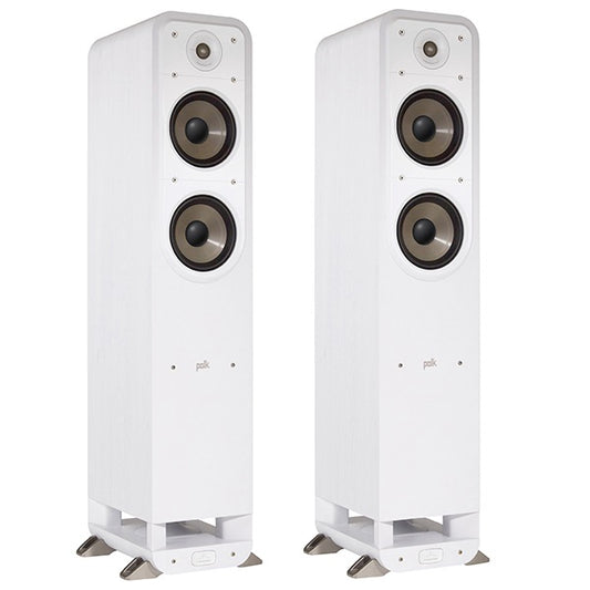 Polk Audio S55e bianco diffusori da pavimento 2,5 vie bass reflex