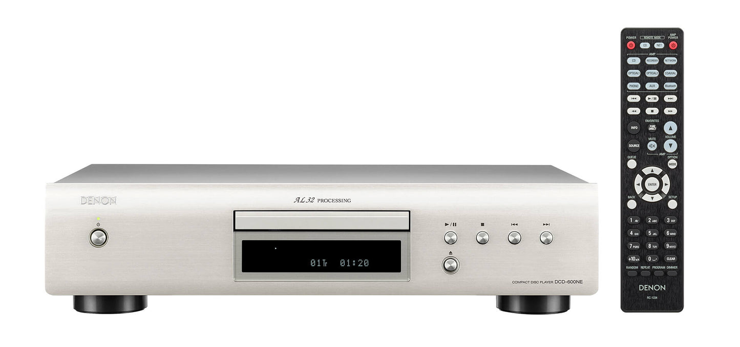 Denon DCD600NE silver lettore cd mp3 wma con AL 32 Processing nuovo garanzia ITALIA
