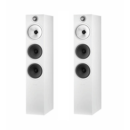 B&W 603 S2 Anniversary Edition bianche diffusori 3 vie da pavimento