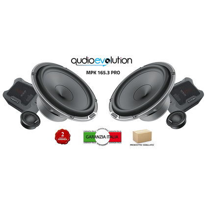 HERTZ MPK 165.3 KIT 2 VIE serie mille WOOFER 165 + TWEETER E CROSSOVER NUOVO