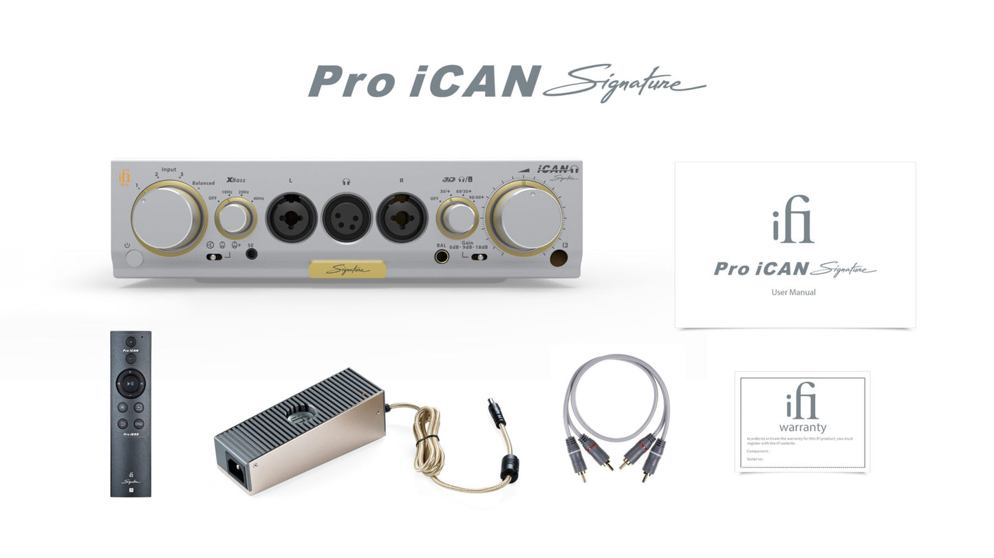 Ifi Audio Pro iCAN  signature Amplificatore per cuffie analogico e preamplificatore