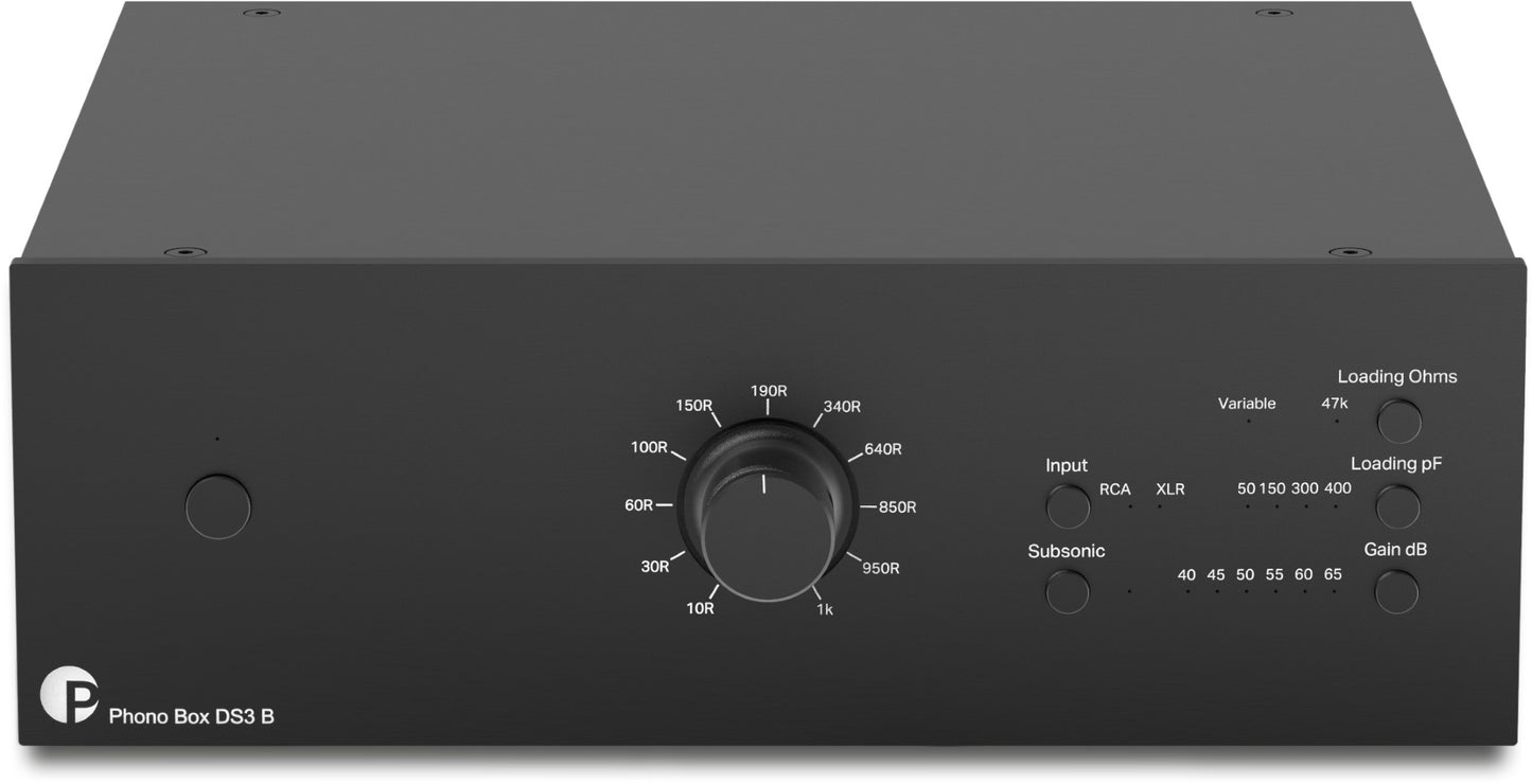 Pro-ject phono box DS3 B nero preamplificatore phono regolabile