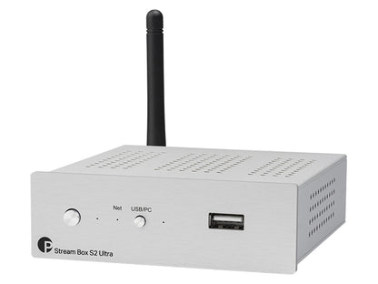 Pro-ject Stream Box S2 Ultra silver Streamer musicale di rete ad alta risoluzione. PCM 32bit/352.8KHz e DSD256