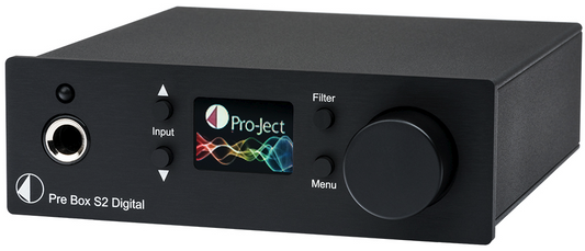 PRO-JECT PRE BOX S2 DIGITAL NERO PREAMPLIFICATORE-DAC-AMPLIFICATORE CUFFIA CON DSD512 NUOVO GARANZIA ITALIA
