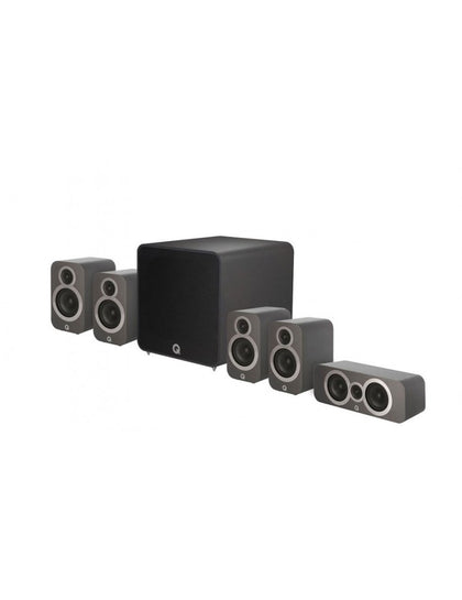 Q Acoustics 3010i plus cinema pack grafite kit 5.1 home cinema completo