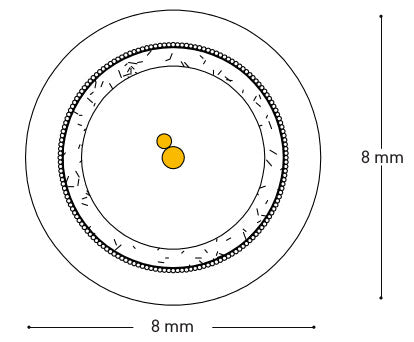 Qed Performance Audio 40i da 1MT cavo rca conduttori solidi e connettori anamate