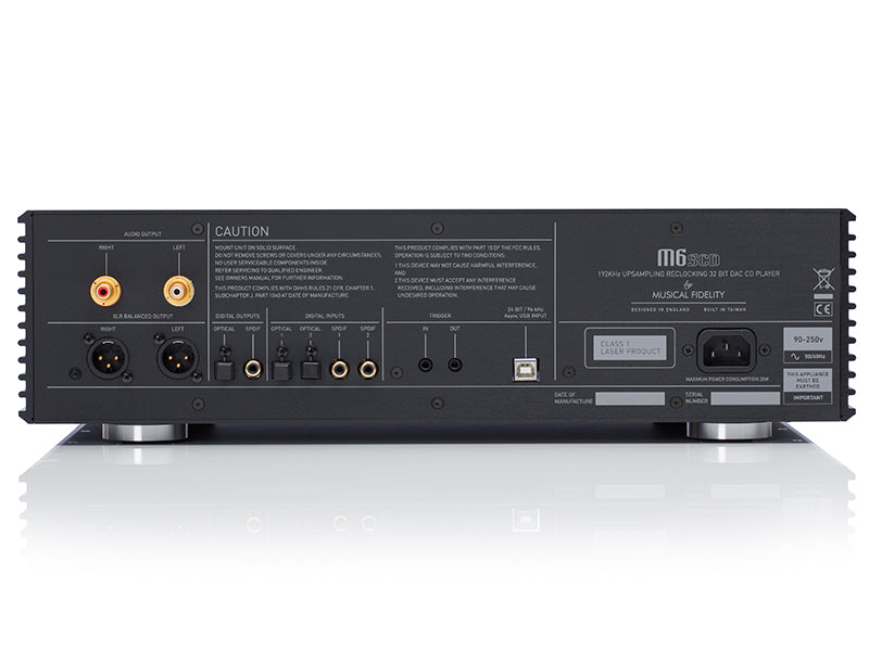 MUSICAL FIDELITY M6SCD silver  LETTORE CD CON DAC 24BIT/192KHZ SIGILLATO GARANZIA ITALIA