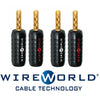 Wireworld set di 4 banane a crimpare finitura oro in rame puro