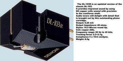 DENON DL103R DL 103R DL-103R FONORIVELATORE MC SIGILLATO GARANZIA UFFICIALE ITALIA
