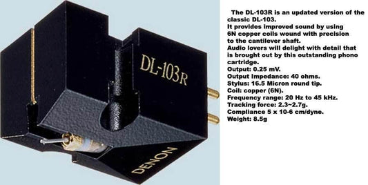 DENON DL103R DL 103R DL-103R FONORIVELATORE MC SIGILLATO GARANZIA UFFICIALE ITALIA