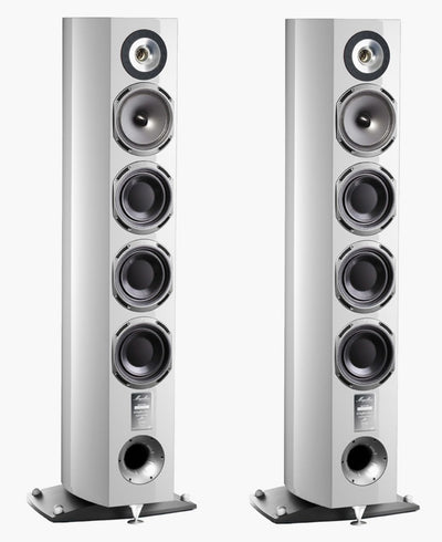 Triangle Quatuor bianco laccato diffusori 2 vie da pavimento bass reflex anteriore hi-end