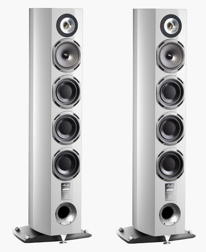 Triangle Quatuor bianco laccato diffusori 2 vie da pavimento bass reflex anteriore hi-end