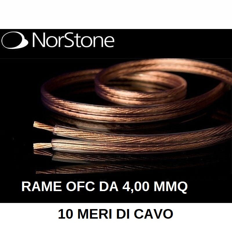 NORSTONE CL 400 CAVO DA 10 MT PER ALTOPARLANTI BIPOLARE 2 x 4.00mmq