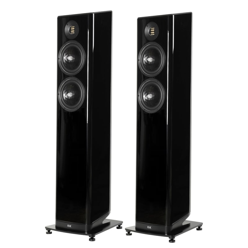 Elac Vela FS 408 nero laccato diffusori da pavimento tweeter jet 5