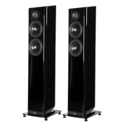 Elac Vela FS 408 nero laccato diffusori da pavimento tweeter jet 5