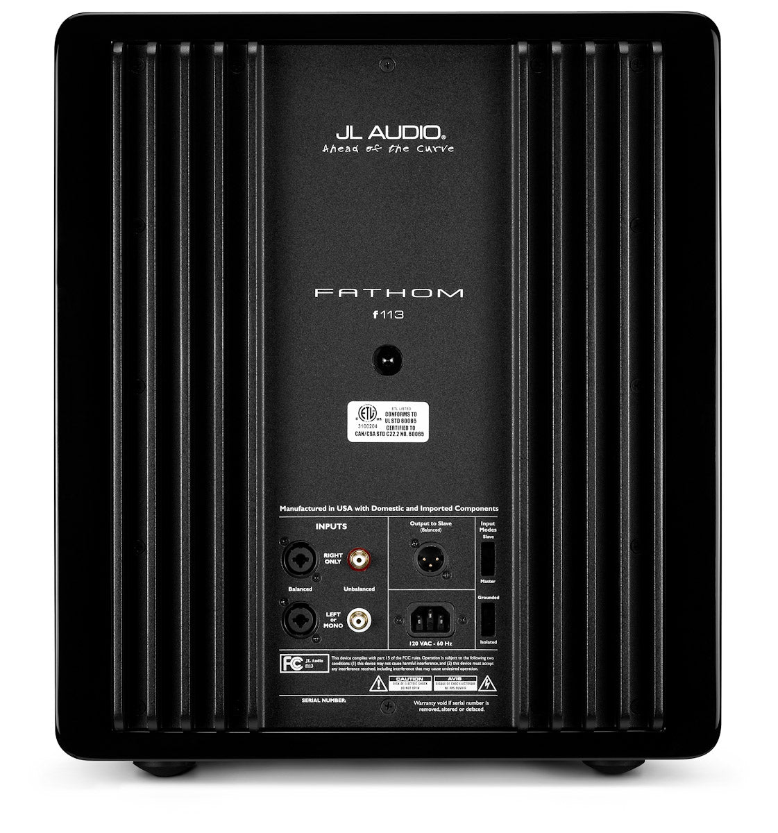 JL AUDIO F113v2 nero laccato subwoofer attivo cassa chiusa 2500 watt rms