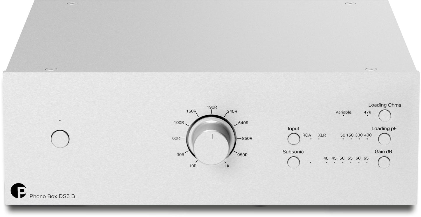 Pro-ject phono box DS3 B silver preamplificatore phono regolabile