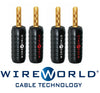 Wireworld set di 4 banane a crimpare finitura oro in rame puro