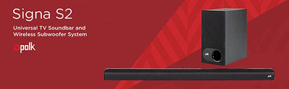 POLK AUDIO SIGNA S2 Sound Bar universale con sistema di subwoofer senza fili