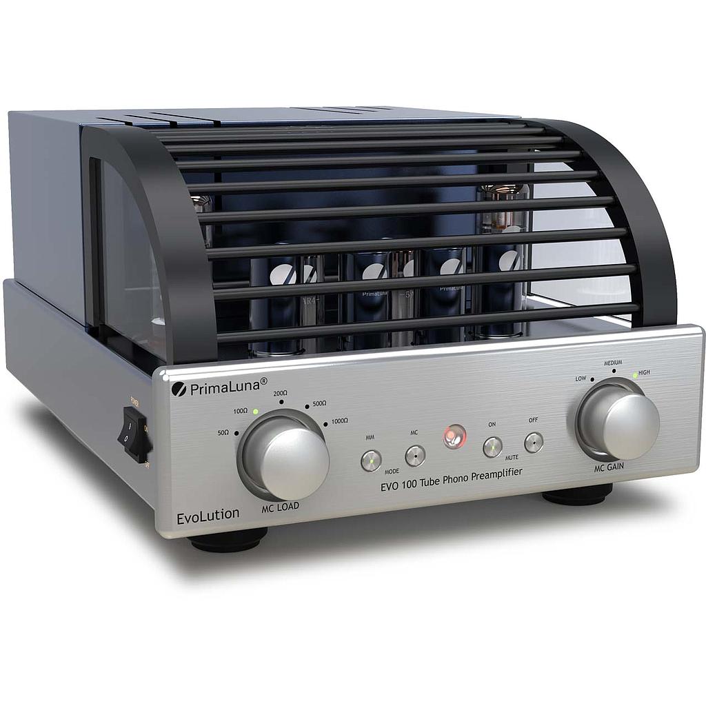 Primaluna Evo 100 phono silver preamplificatore MM/MC regolabile a valvole