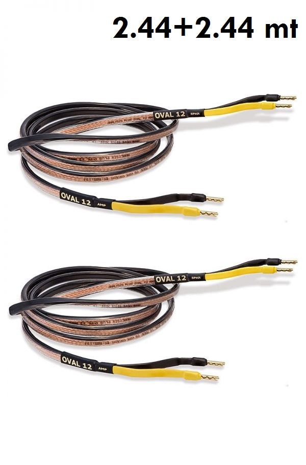 Analysis plus black oval 12 cavo per diffusori da 3.31 mmq  2.44+2.44 mt