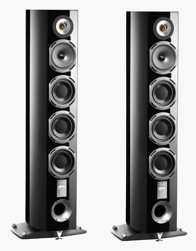 Triangle Quatuor nero laccato diffusori 2 vie da pavimento bass reflex anteriore hi-end