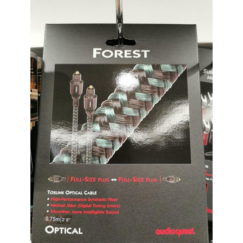 AUDIOQUEST FOREST OPTILINK DA 0,75 MT OTTICO TOSLINK ORIGINALE SIGILLATO