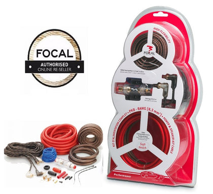 FOCAL PK8 KIT CAVI 8 AWG COMPLETO DI CAVO RCA 5 MT NUOVO