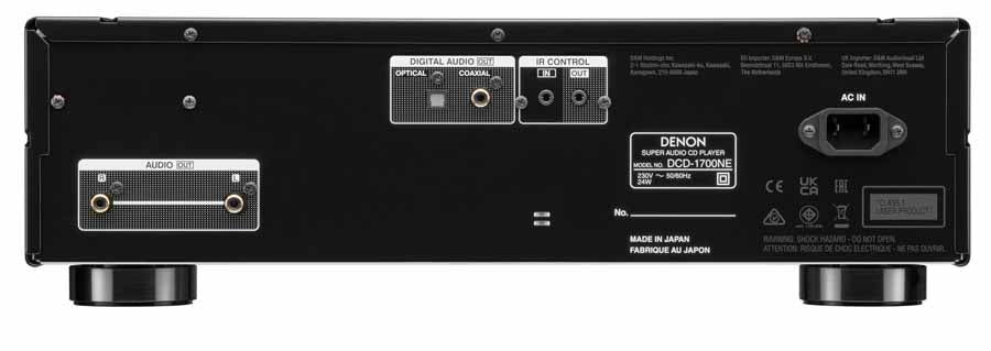 Denon DCD-1700NE nero lettore cd-sacd meccanica S.V.H antivibrazioni