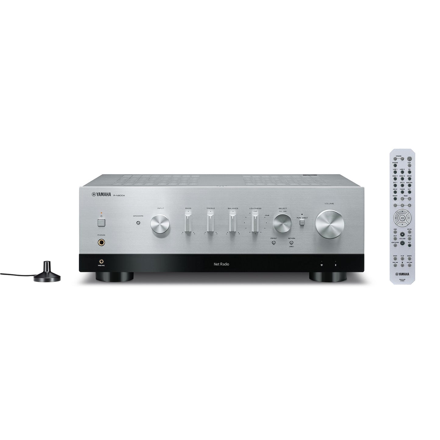 Yamaha R-N800A silver amplificatore stereo con dac e radio dab+