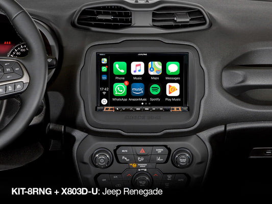 Alpine X803D-RN SISTEMA AUDIO VIDEO NAVI DA 8" DEDICATO A JEEP RENEGADE