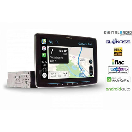Alpine iLX-F903D halo 9 monitor 9'' autoportante con Apple CarPlay e Android Auto