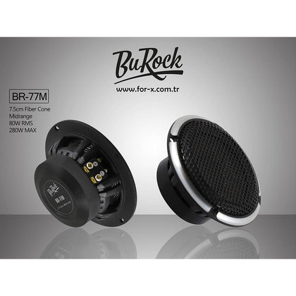 Burock BR-77M cp midrange full range risp. in freq 300-12000hz