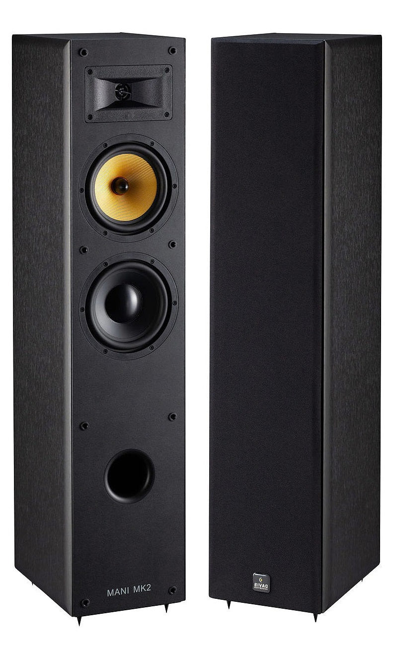 Davis Acoustics mani mk2 nero diffusori da pavimento 3 vie
