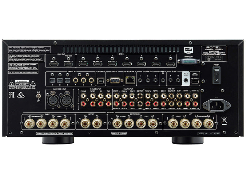 Rotel RAP-1580MKII silver sintoamplificatore Dolby Atmos e DTS:X in 7.1.4 NUOVO