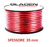 GLADEN C_PL 35mm RED CAVO ALIMENTAZIONE IN RAME PURO PREZZO A ML