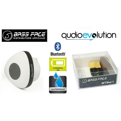 Bass Face BTSW.1 BIANCO diffusore attivo bluetooth waterproof android iphone ipad