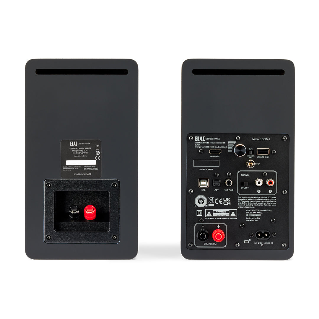 Elac debut connex DCB41 nere diffusori attivi con USB , HDMI (ARC)