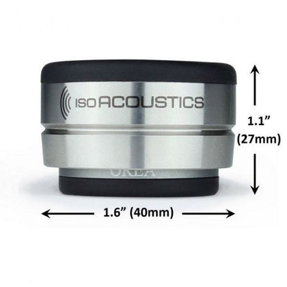 Isoacoustics orea graphite isolatore da 1,8 Kg di carico massimo per singolo pz