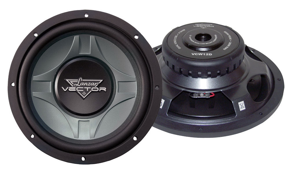 LANZAR VECTOR VCW12D 300 WATT RMS 12" 30 CM ULTRAPIATTO SLIM PIATTO solo  9,37 cm