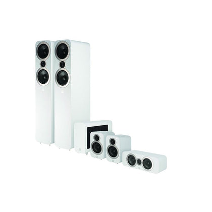 Q Acoustics Q3050i cinema pack bianco sistema 5 satelliti e subwoofer attivo