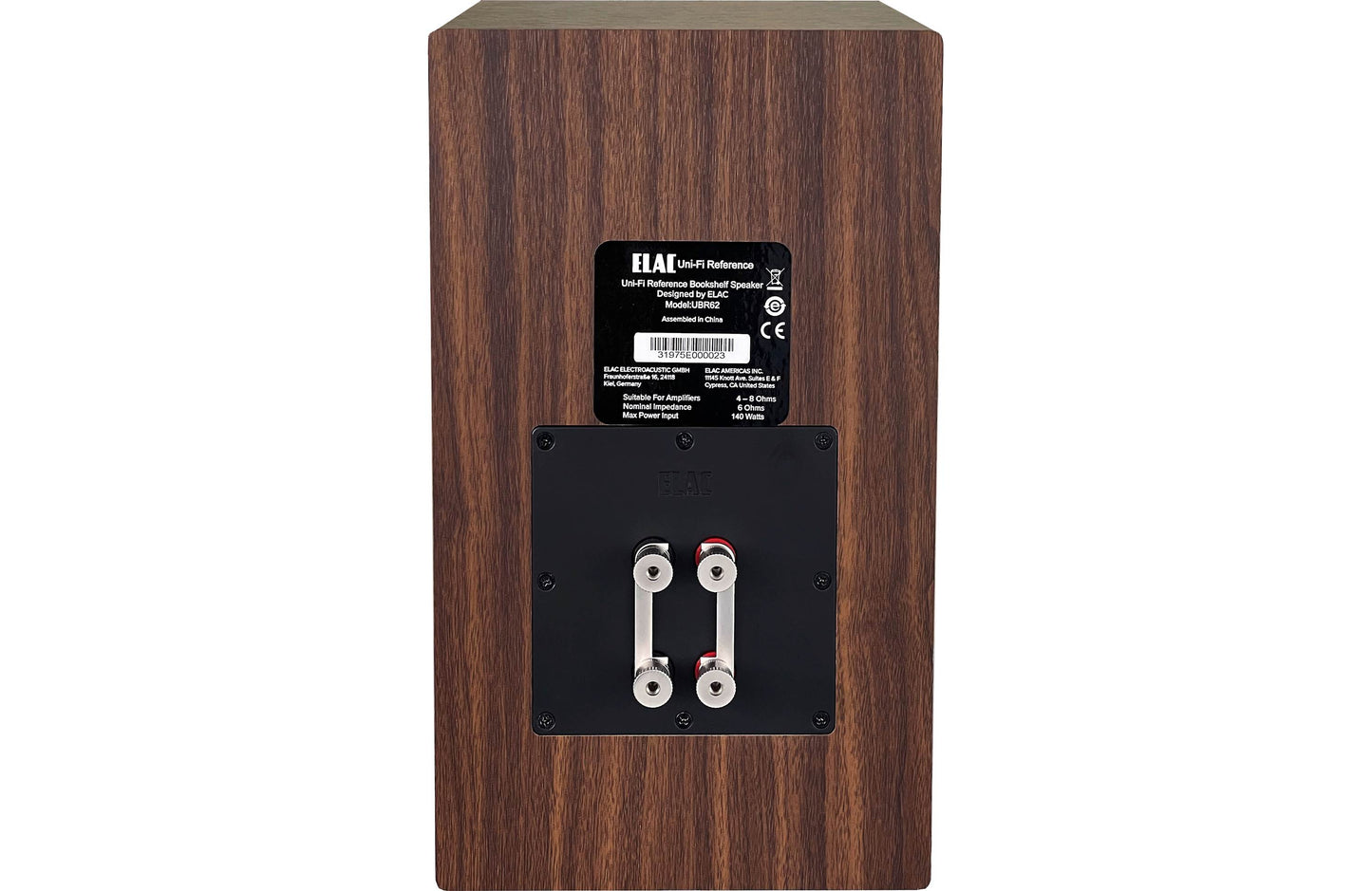 Elac Uni-fi Reference UBR62 noce scuro 3 vie bass reflex anteriore